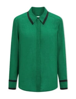Sullivan Techni Voile Shirt - Emerald Green 15 Sullivan Techni Voile Shirt - Emerald Green -Cefinn Clothing Store SP24 S85 SULLIVAN EMERALDGREEN LS