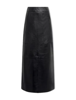 Arlo Leather Maxi Pencil Skirt - Black -Cefinn Clothing Store SP24 SK177 ARLO BLACK LS