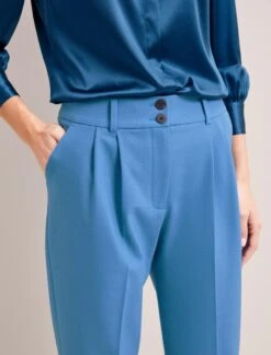 Tristan New Wool Tapered Trouser - Blue -Cefinn Clothing Store SP24 TR71 TRISTAN BLUE LS 6191