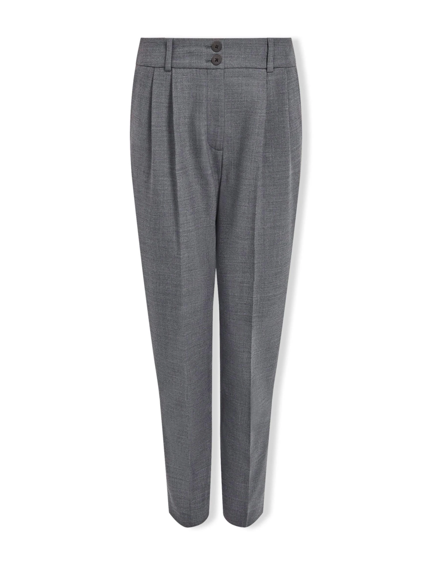 Tristan New Wool Tapered Trouser - Mid Grey 8 Tristan New Wool Tapered Trouser - Mid Grey - Image 6
