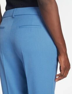 Clement New Wool Turn Up Trouser - Blue -Cefinn Clothing Store SP24 TR76 CLEMENT BLUE LS 631