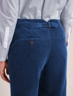 Harlow Corduroy Wide Leg Trouser - Blue -Cefinn Clothing Store SP24 TR88 HARLOW BLUE LS 1471