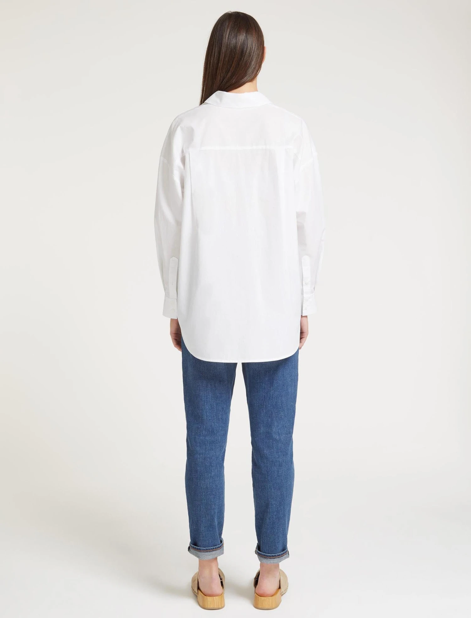 Sammy Organic Cotton Oversized Shirt - White 8 Sammy Organic Cotton Oversized Shirt - White - Image 6