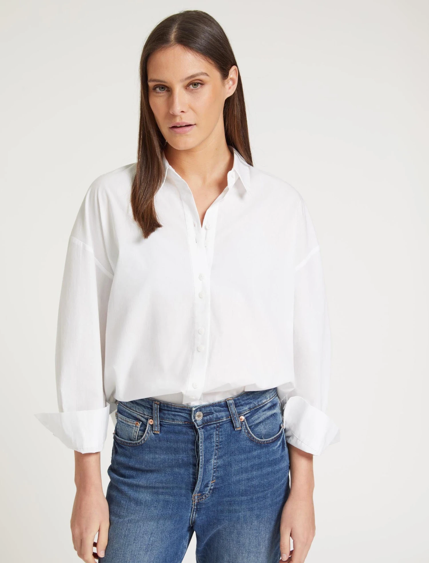 Sammy Organic Cotton Oversized Shirt - White 7 Sammy Organic Cotton Oversized Shirt - White - Image 5