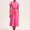 Rosie Techni Voile Maxi Dress - Hot Pink Crimson 1 Rosie Techni Voile Maxi Dress - Hot Pink Crimson -Cefinn Clothing Store SU24 D526 ROSIE HOTPINKCRIMSON LS 39818