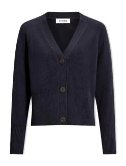 Caro Cotton Cardigan - Navy -Cefinn Clothing Store SU24 K135 CARO NAVY CO
