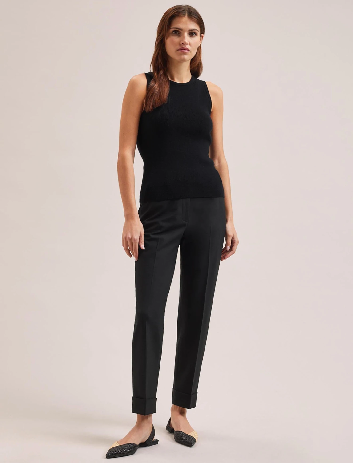 Tammy Cotton Blend Vest - Black 6 Tammy Cotton Blend Vest - Black - Image 4