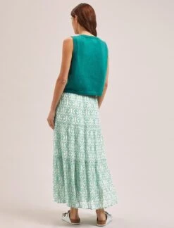 Wesley Cotton Blend V Neck Waistcoat - Turquoise 12 Wesley Cotton Blend V Neck Waistcoat - Turquoise -Cefinn Clothing Store SU24 K176 WESLEY TURQUOISE LS 1885