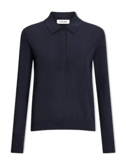 Josie Linen Blend Jumper - Navy -Cefinn Clothing Store SU24 K180 JOSIE NAVY CO
