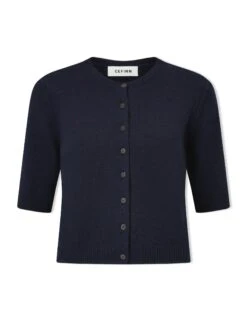 Clara Cashmere Cardigan - Navy -Cefinn Clothing Store SU24 K189 CLARA NAVY CO