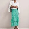Lotta Cotton Blend Maxi Skirt - Green White Palm Floral 1 Lotta Cotton Blend Maxi Skirt - Green White Palm Floral -Cefinn Clothing Store SU24 SK189 LOTTA GREENWHITEPALMFLORALPRINT LS 214