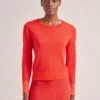 Colette Contrast Cuff Jumper - Orange