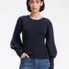 Eva Wool Crew Neck Jumper - Navy -Cefinn Clothing Store Untitled 1 7cf41318 ed8a 45ca a21e 40bec8d79290