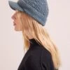 Beata Cashmere Hat - Sea Green 1 Beata Cashmere Hat - Sea Green -Cefinn Clothing Store WI23 H3 BEATA SEAGREEN LS 17645
