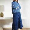 Simone Corduroy Maxi Skirt - Blue -Cefinn Clothing Store simone johanna c6e86dc6 28ac 4b47 85ab f50f82beeed8